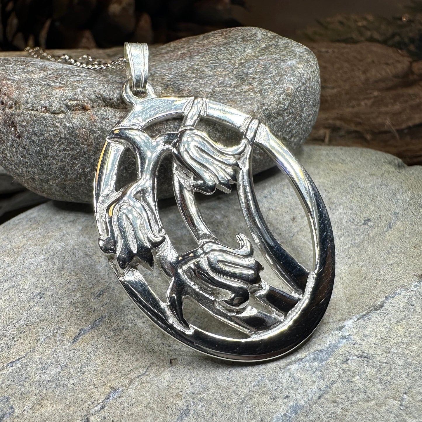 Springsong Scottish Bluebell Necklace - Handmade in Scotland
