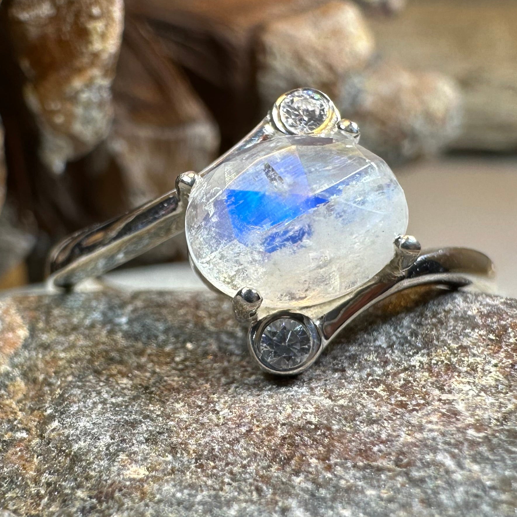 Lysandra Moonstone Ring — view 5