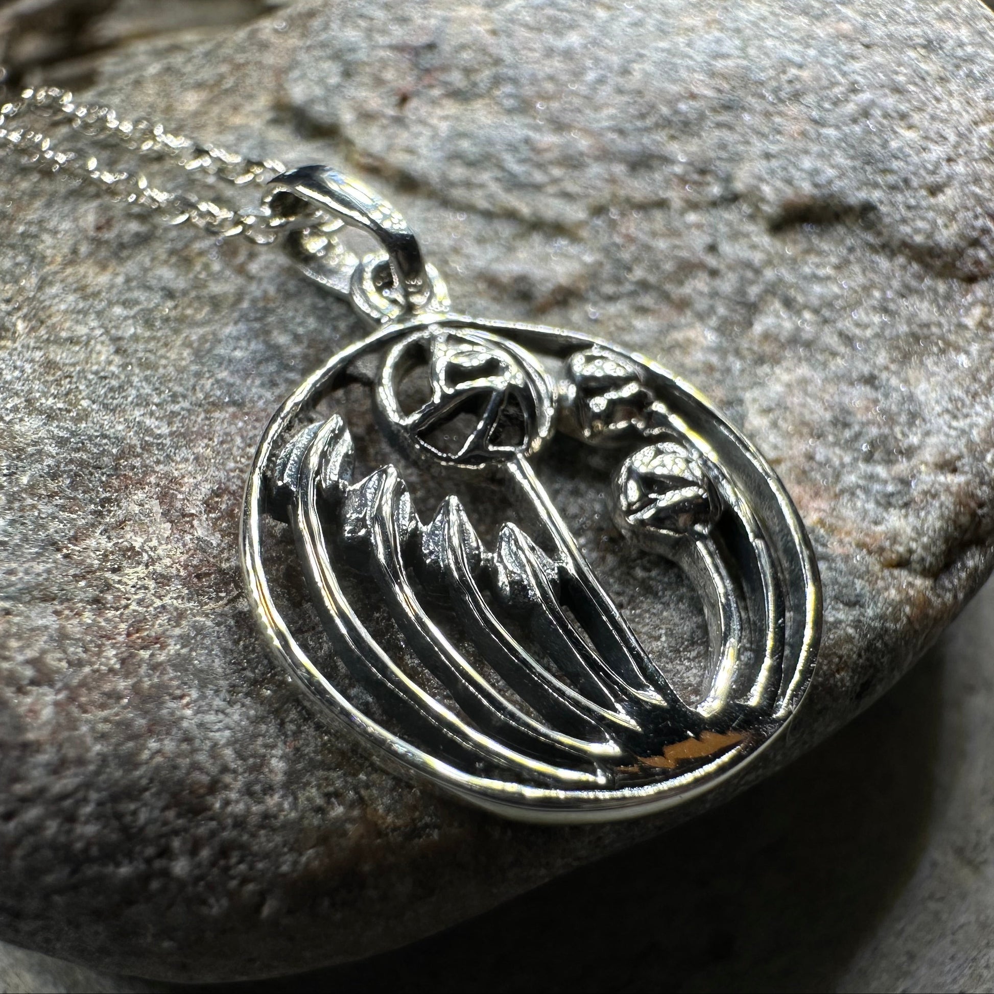 Mackintosh Rose Necklace in sterling silver