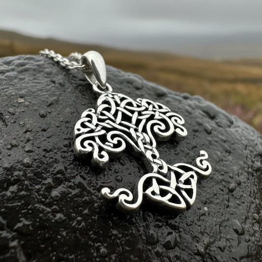 Persephone Celtic Tree of Life Necklace in Sterling Silver