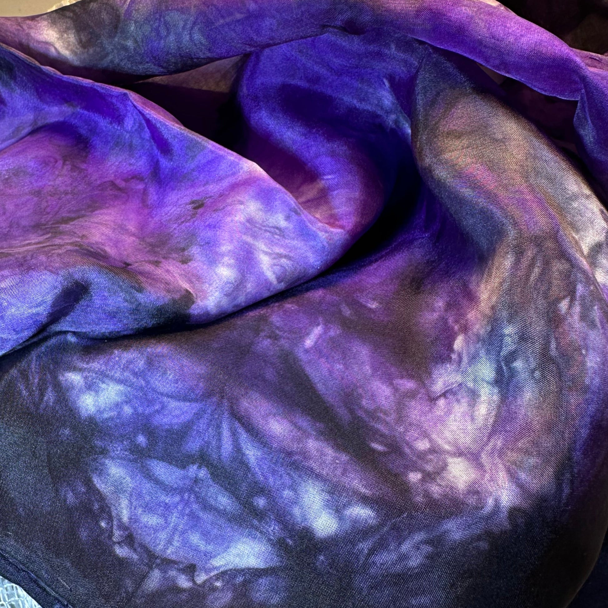 Hand Painted Salt Water Silk Scarf — view 5