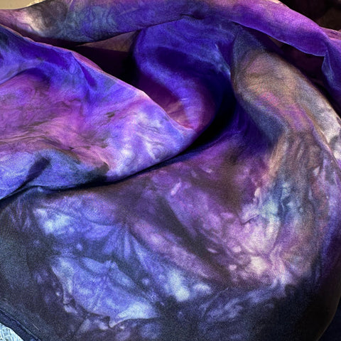 Load image into Gallery viewer, Hand Painted Salt Water Silk Scarf
