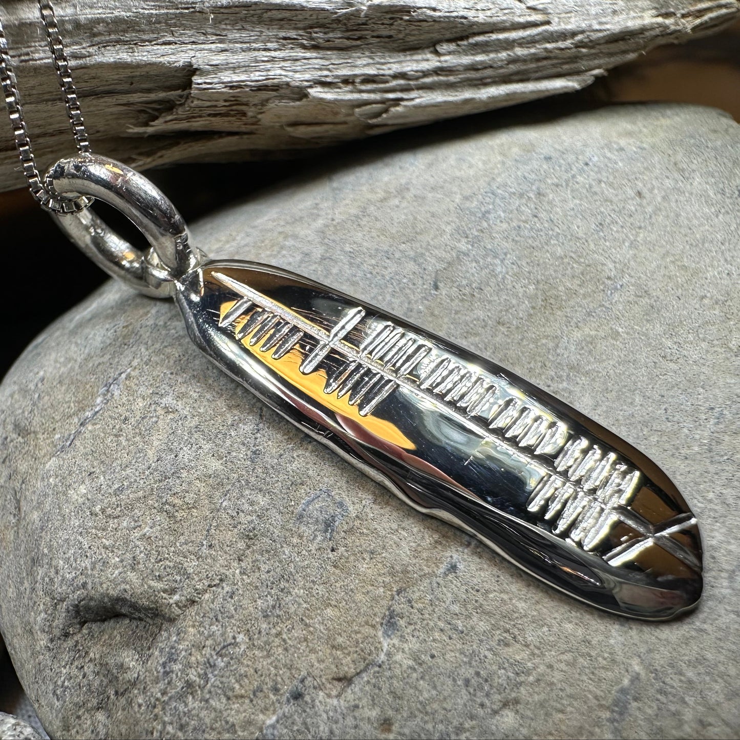 Gaelic Courage Ogham Necklace - Made in Ireland