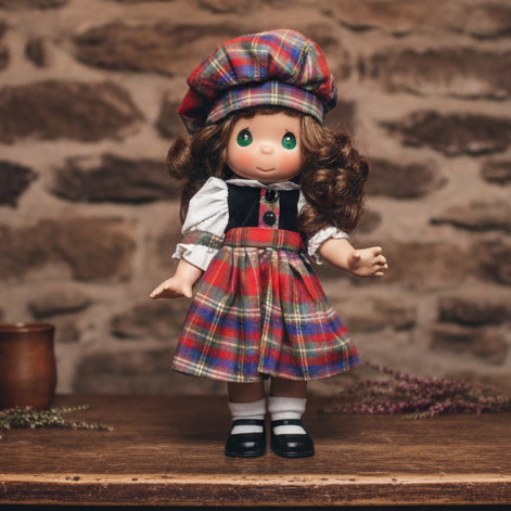 The Precious Moments Highlander Scottish Girl Doll