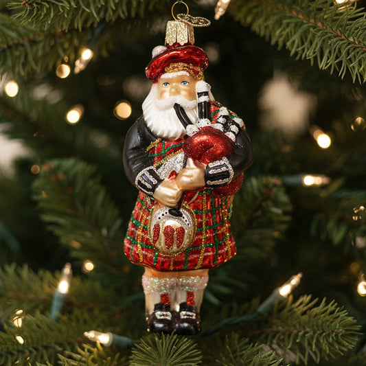 Highland Santa Ornament
