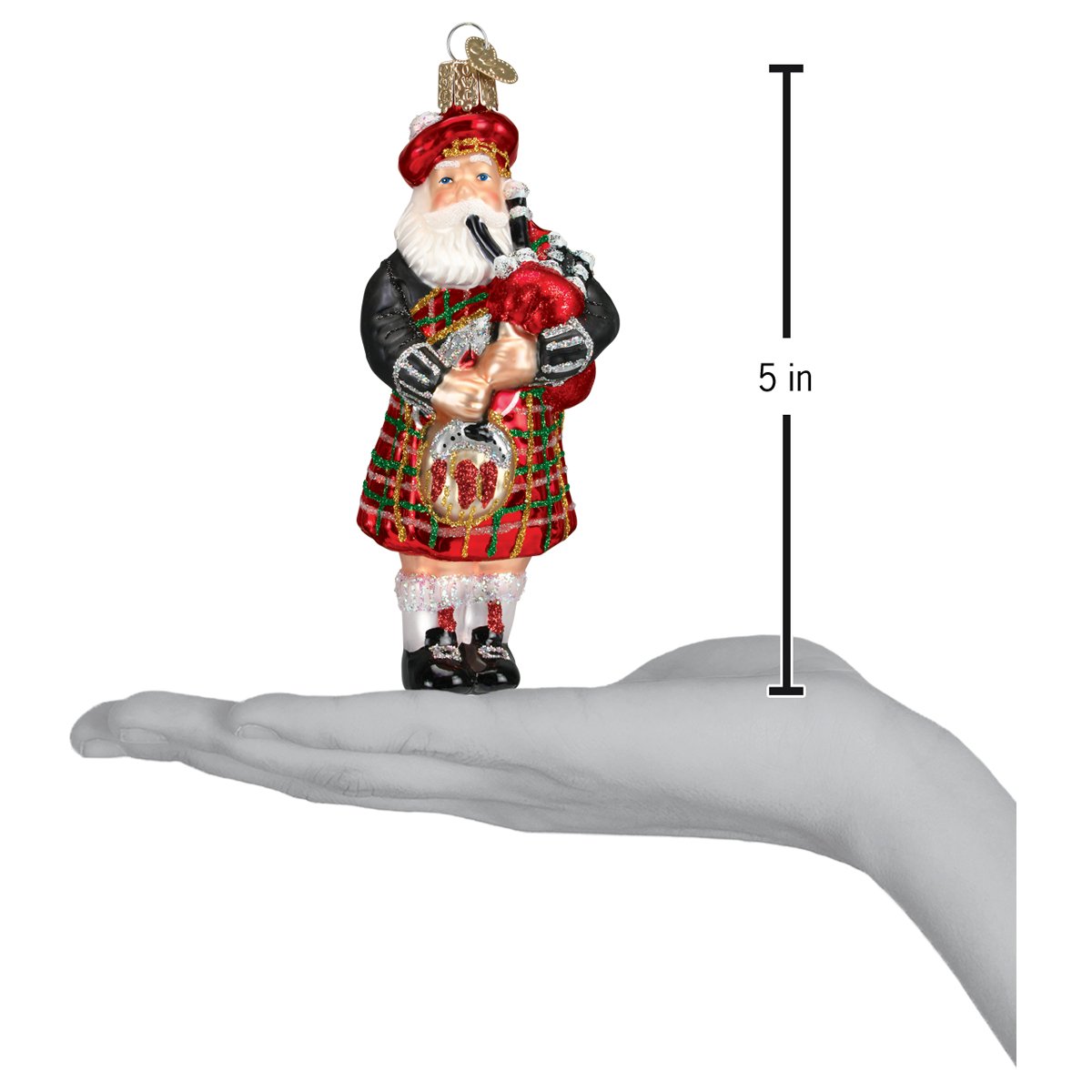 Highland Santa Ornament — view 4