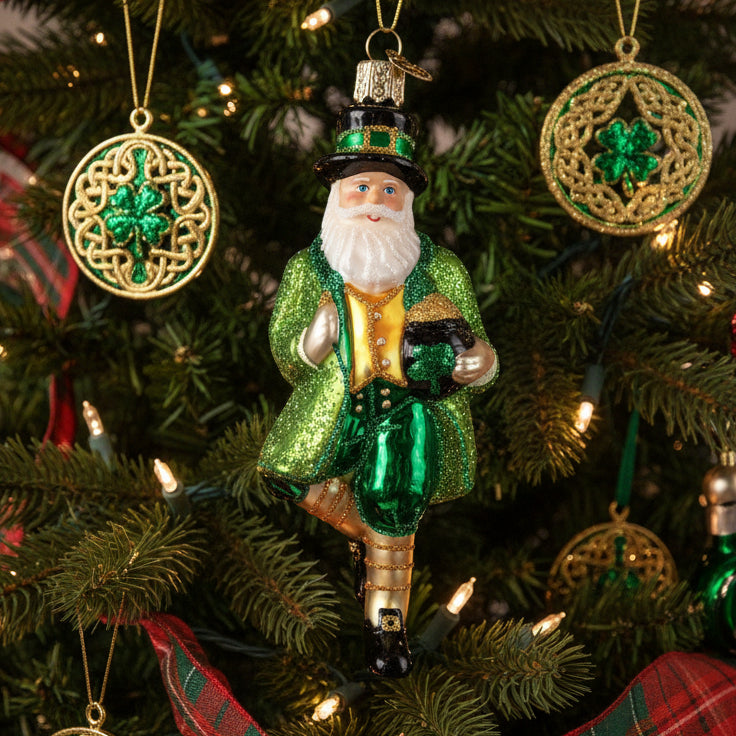 Irish Santa Ornament — view 3