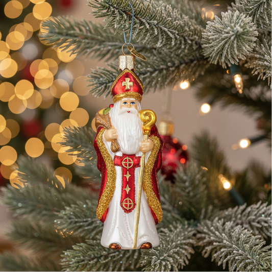 Classic St. Nicholas Ornament - Handmade