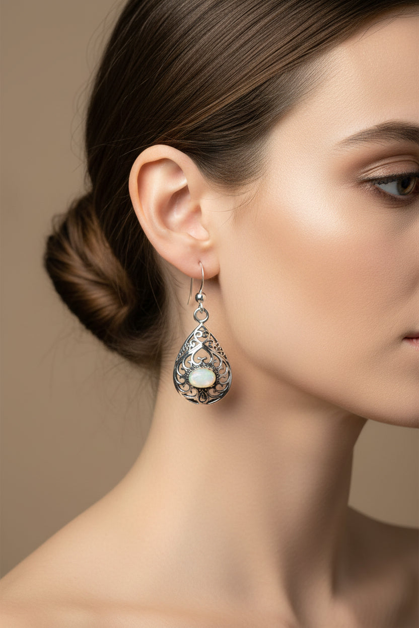 Alby Celtic Raindrop Earrings — view 2