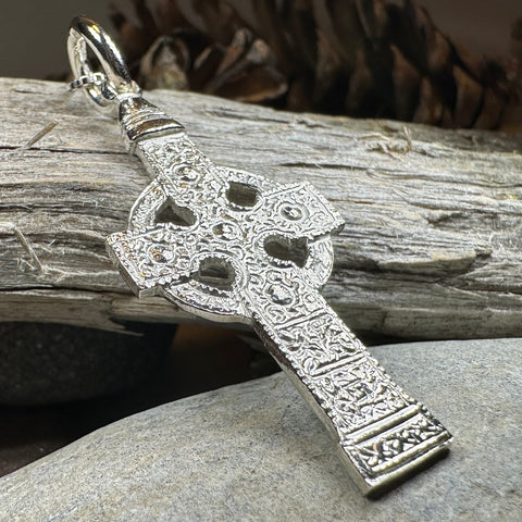 Load image into Gallery viewer, Artisan Irish Ahenny Cross Necklace - Made in Ireland
