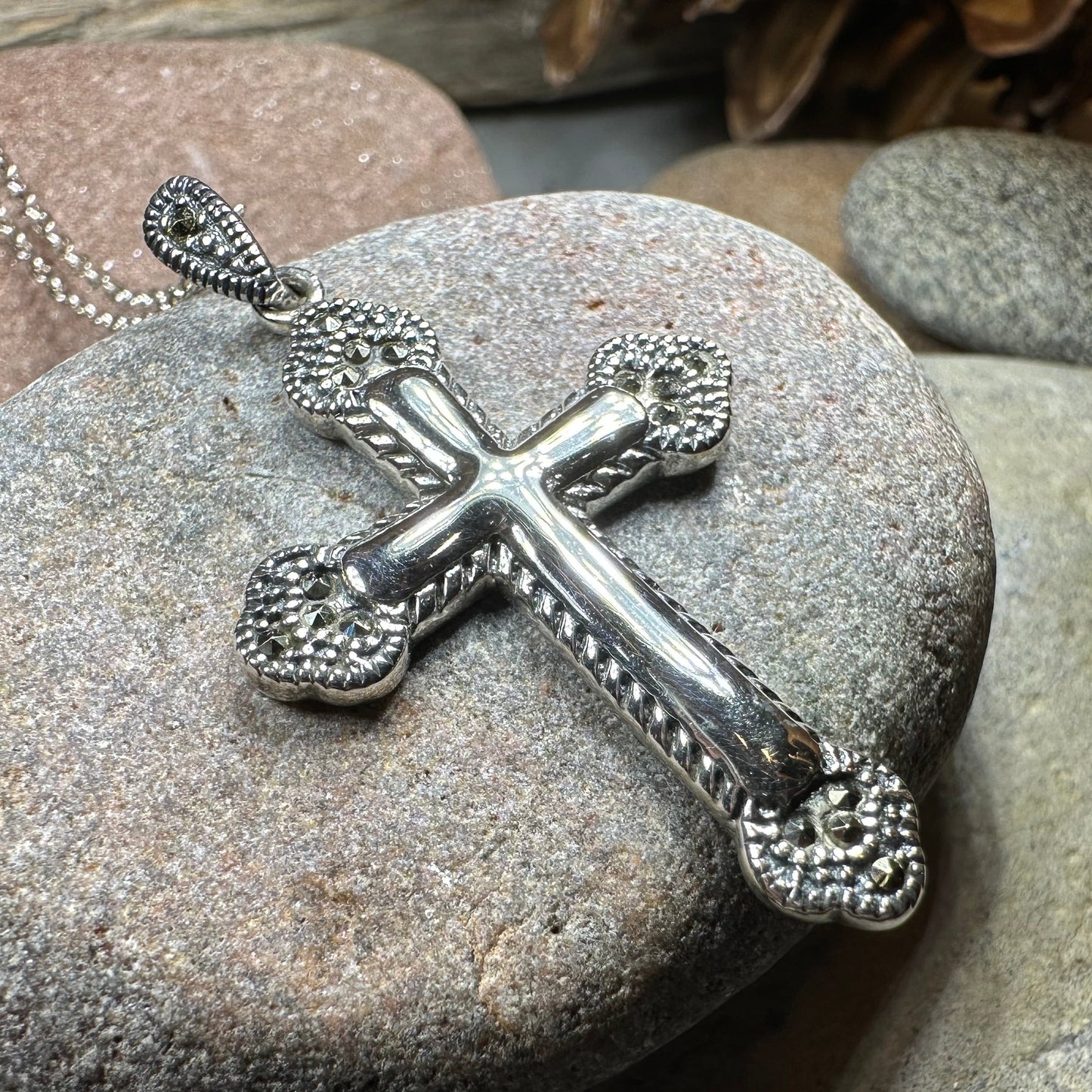 Serenity Celtic Cross Necklace — view 6