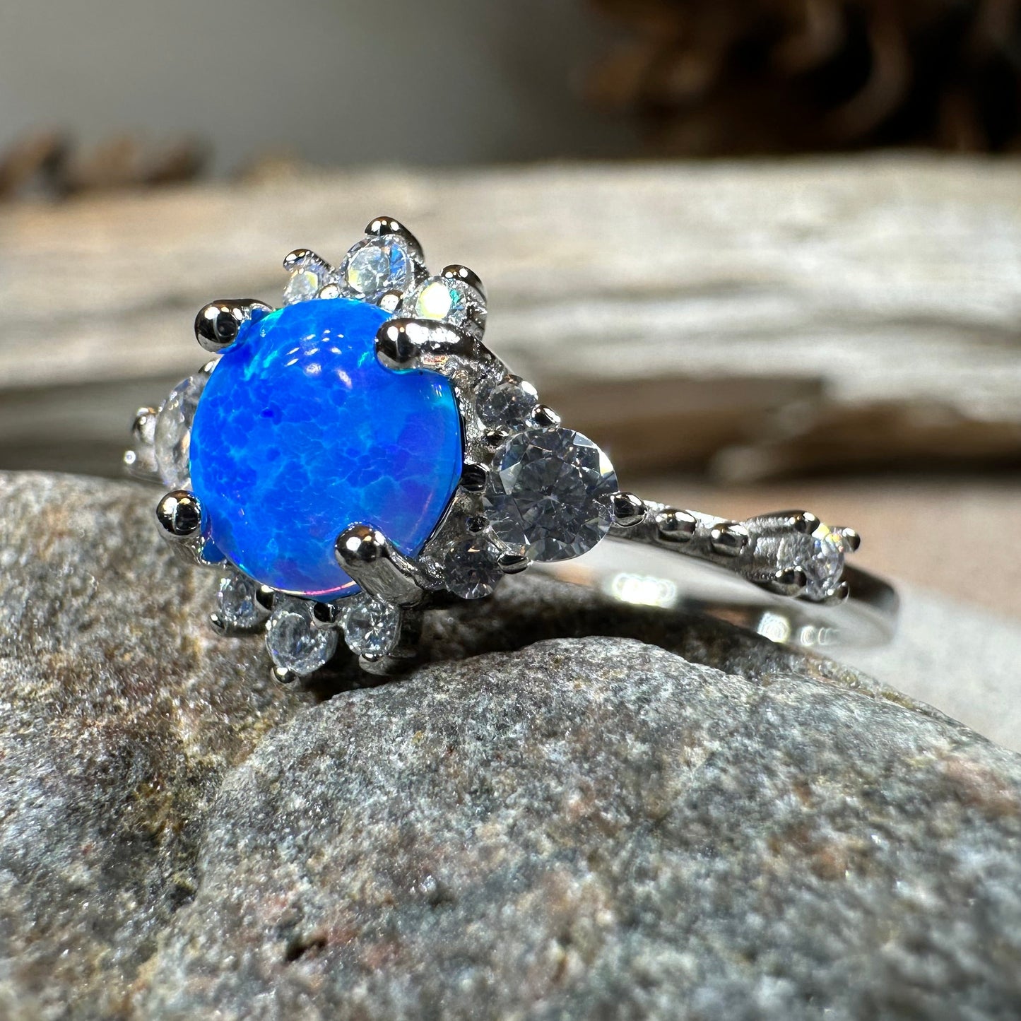 Enchanted Blue Opal Ring