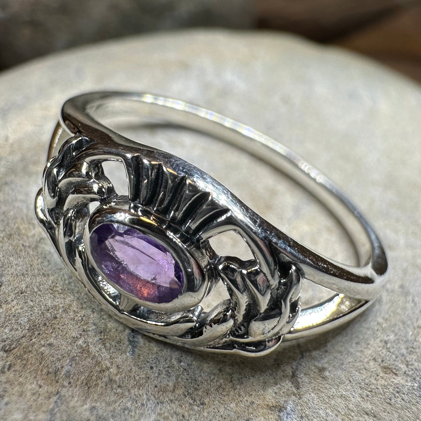 Sassenach Thistle Ring — view 4
