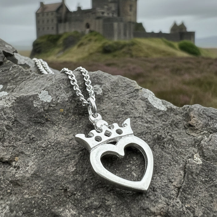 Orla Luckenbooth Necklace - Handmade in Scotland in sterling silver