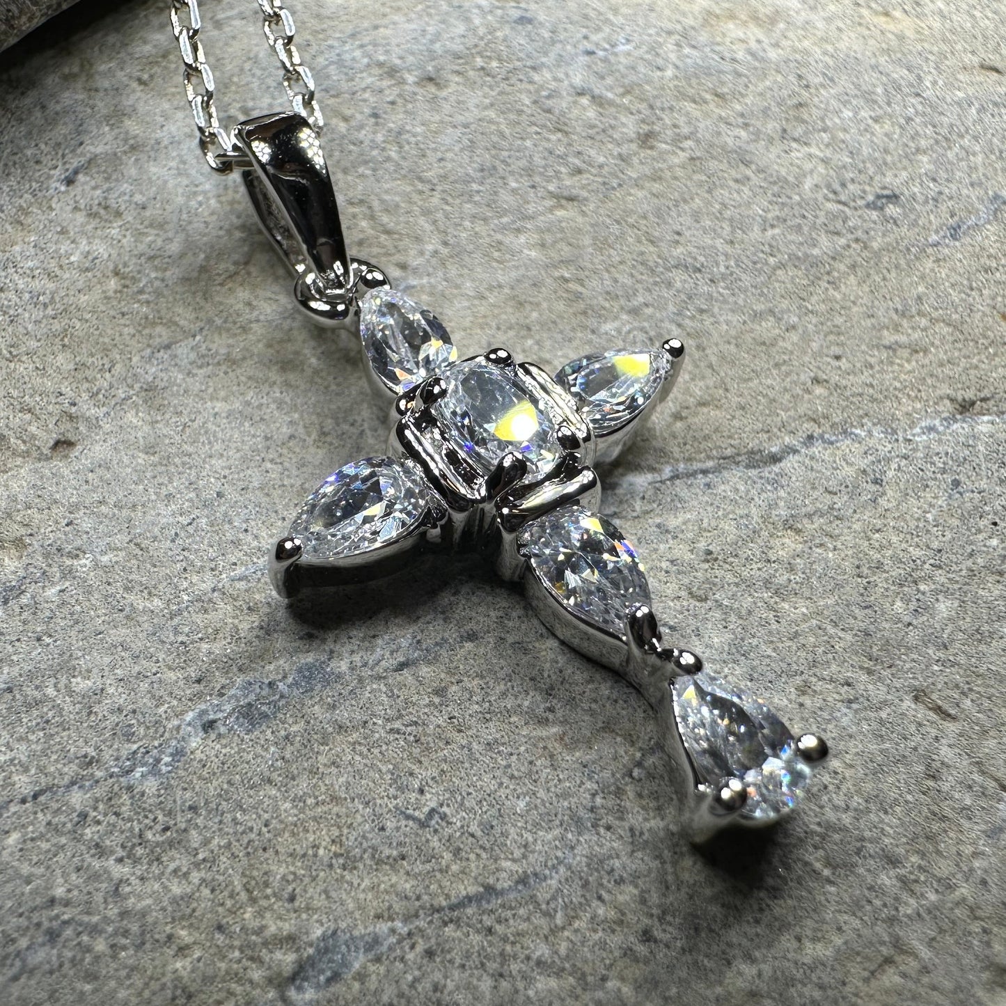 Clarice Celtic Cross Necklace — view 9