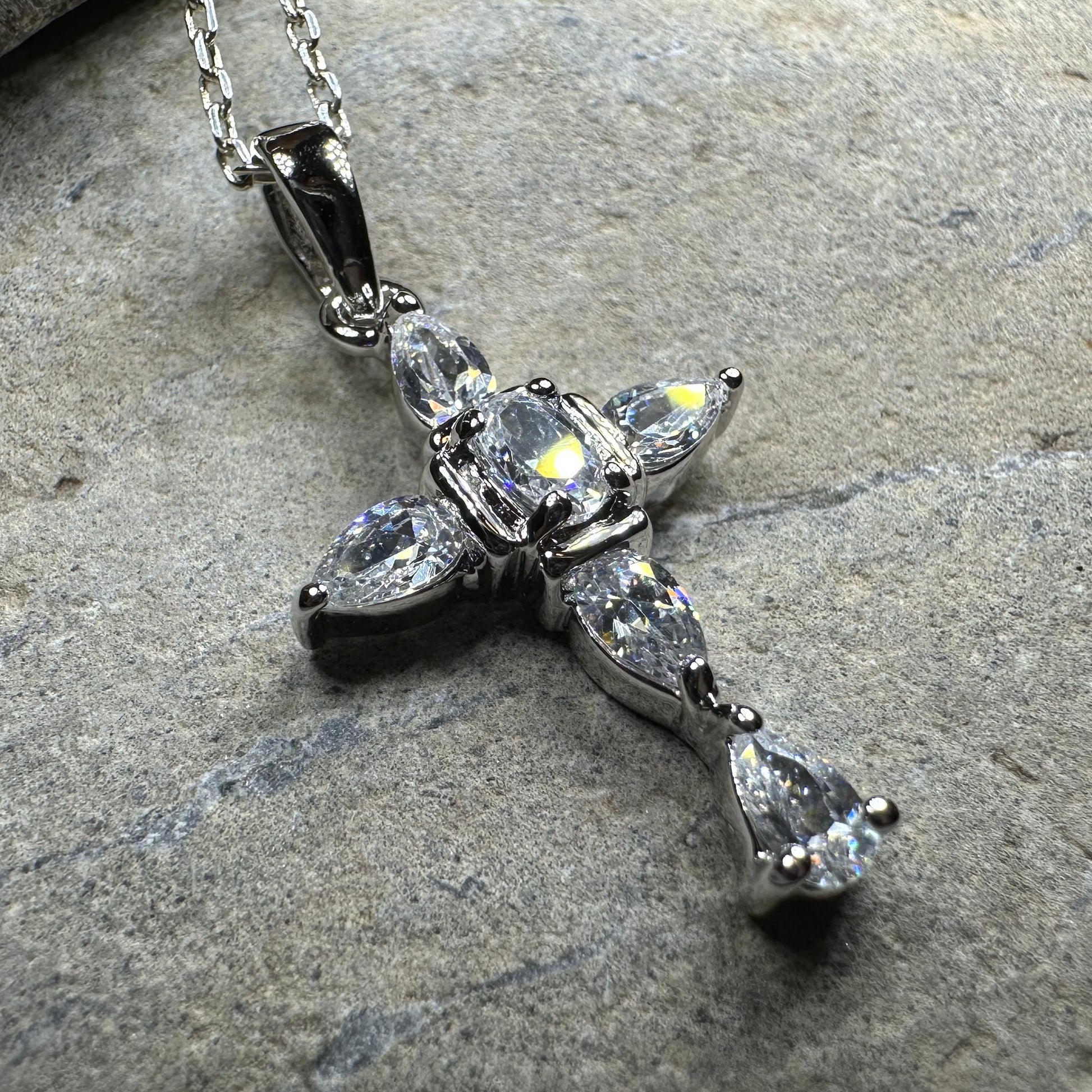 Clarice Celtic Cross Necklace — view 9