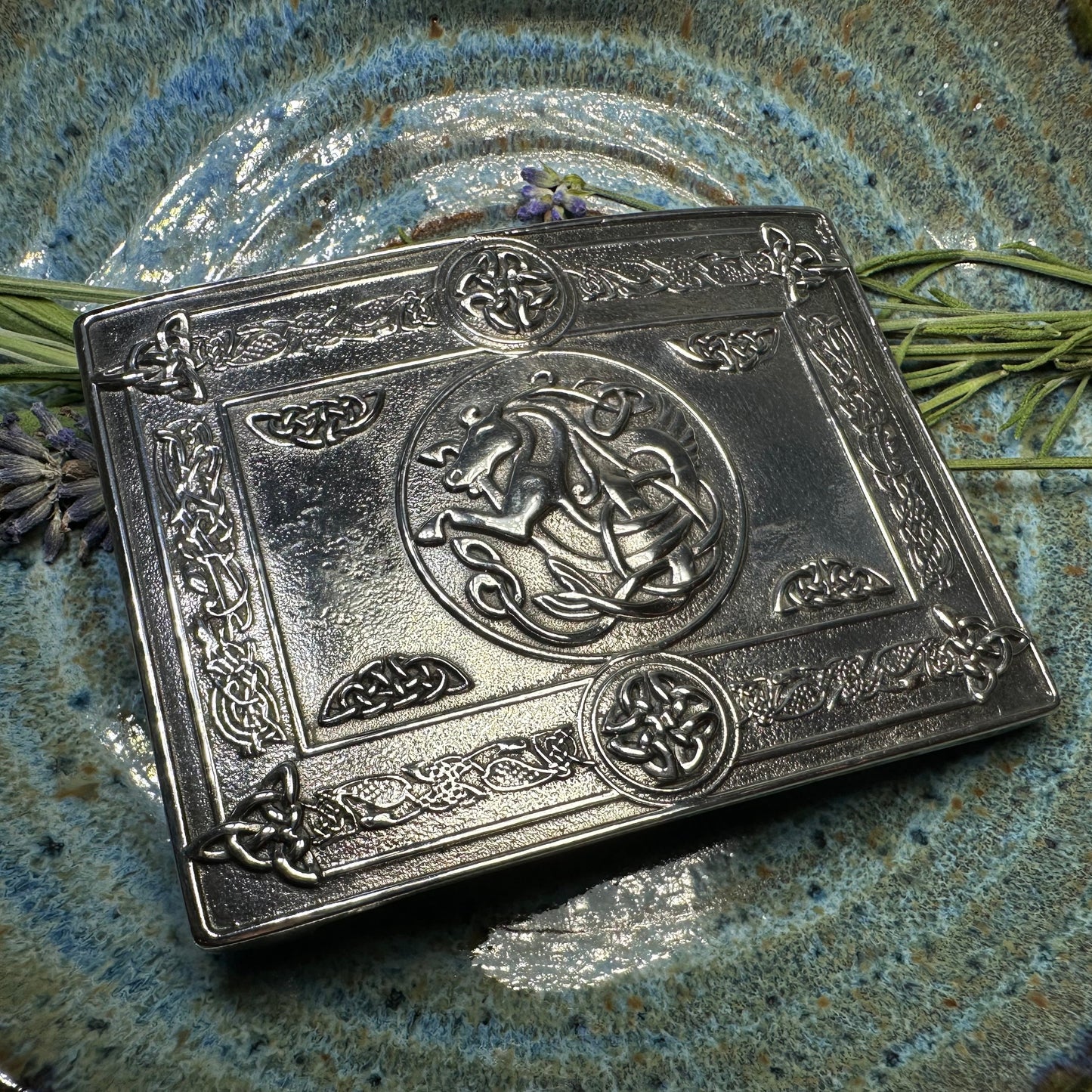 Kelpie Celtic Kilt Belt Buckle - Handmade in Scotland