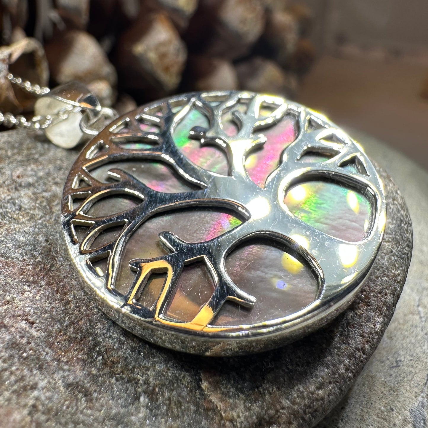 Larina Tree of Life Shell Necklace — view 6
