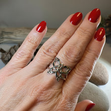 Load image into Gallery viewer, Trinity Knot Butterfly Ring
