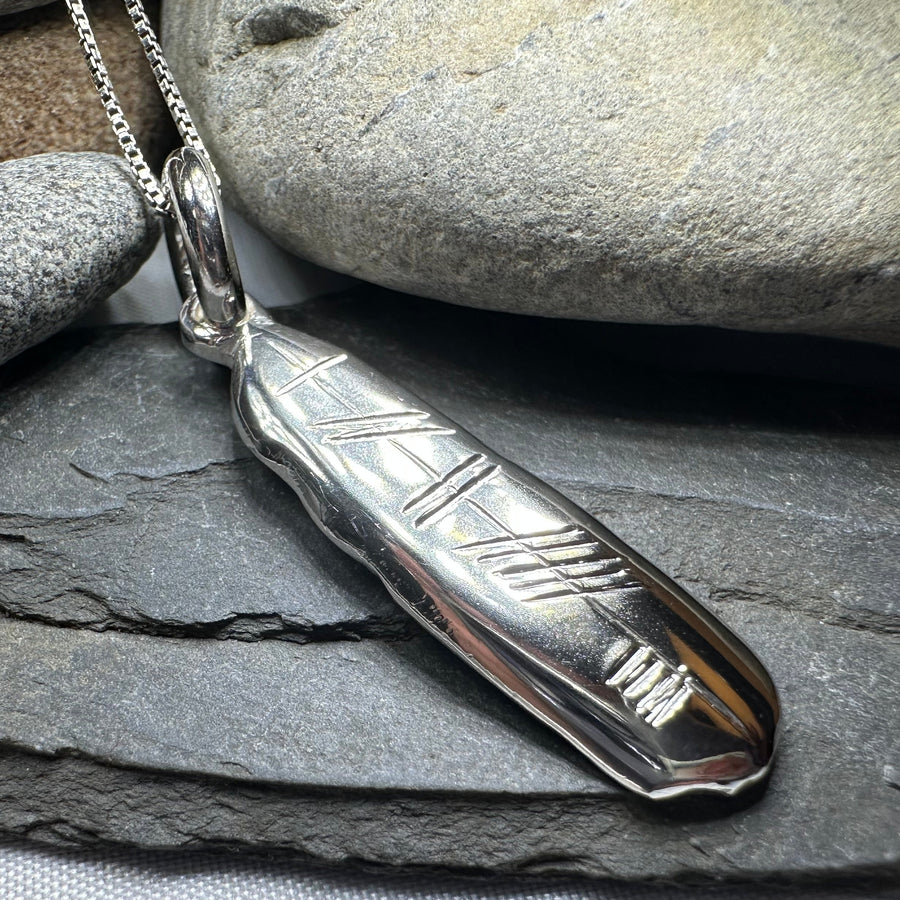 Gaelic Brave Ogham Necklace - Made in Ireland