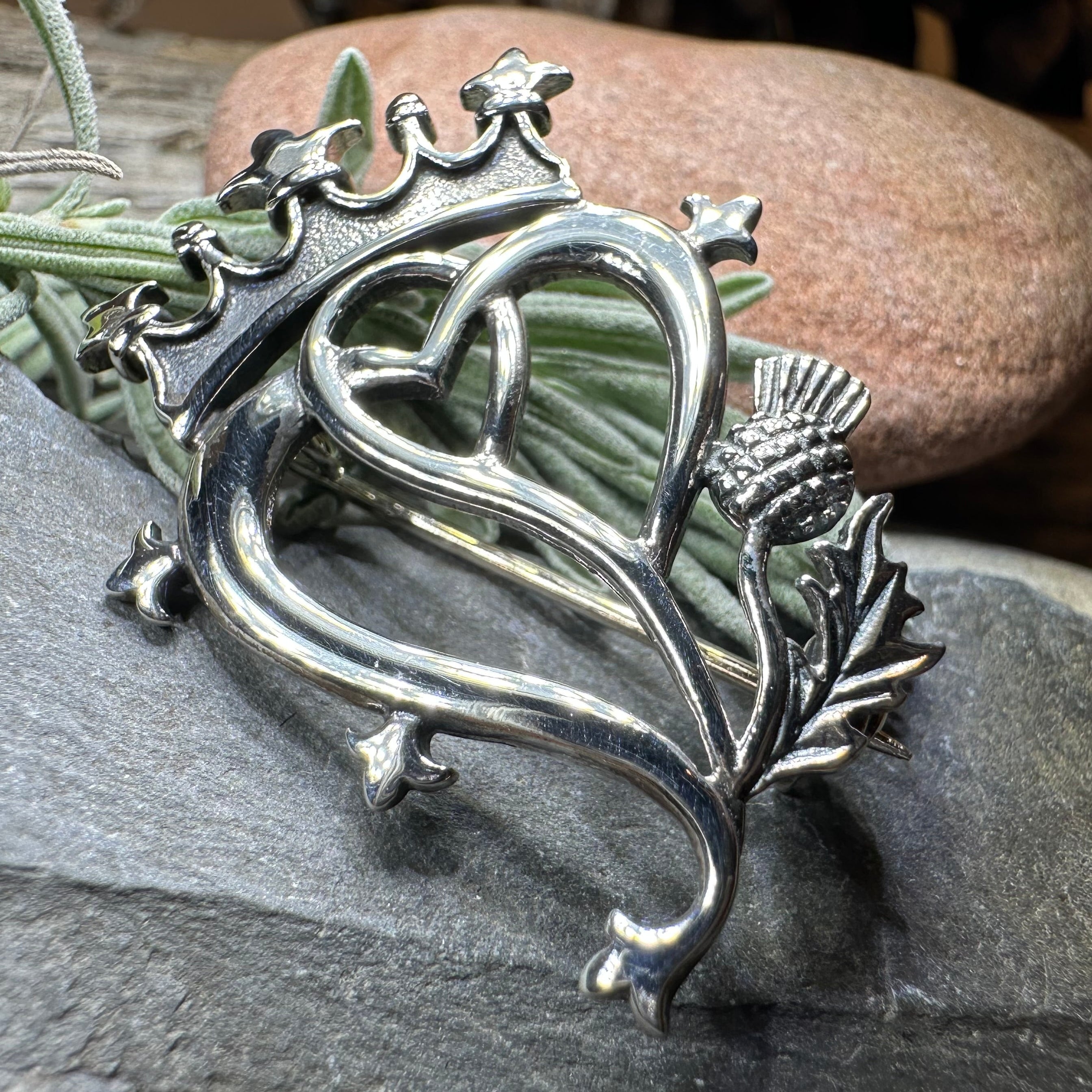 Sweetheart Luckenbooth Brooch - Handmade in Scotland – Celtic
