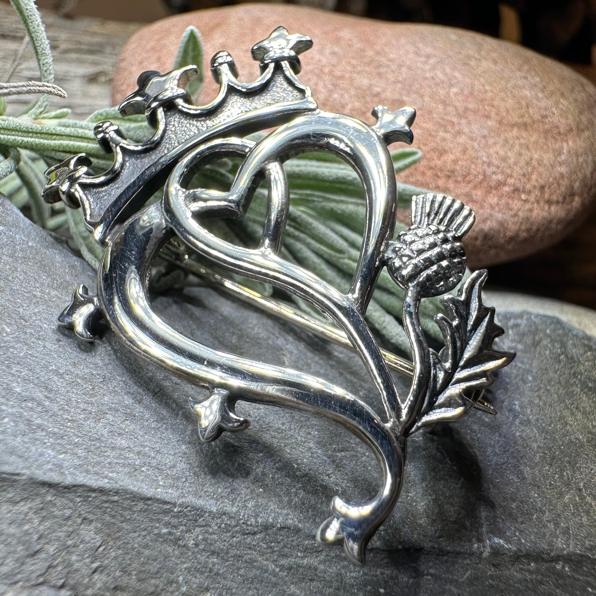 Sweetheart Luckenbooth Brooch - Handmade in Scotland — view 6