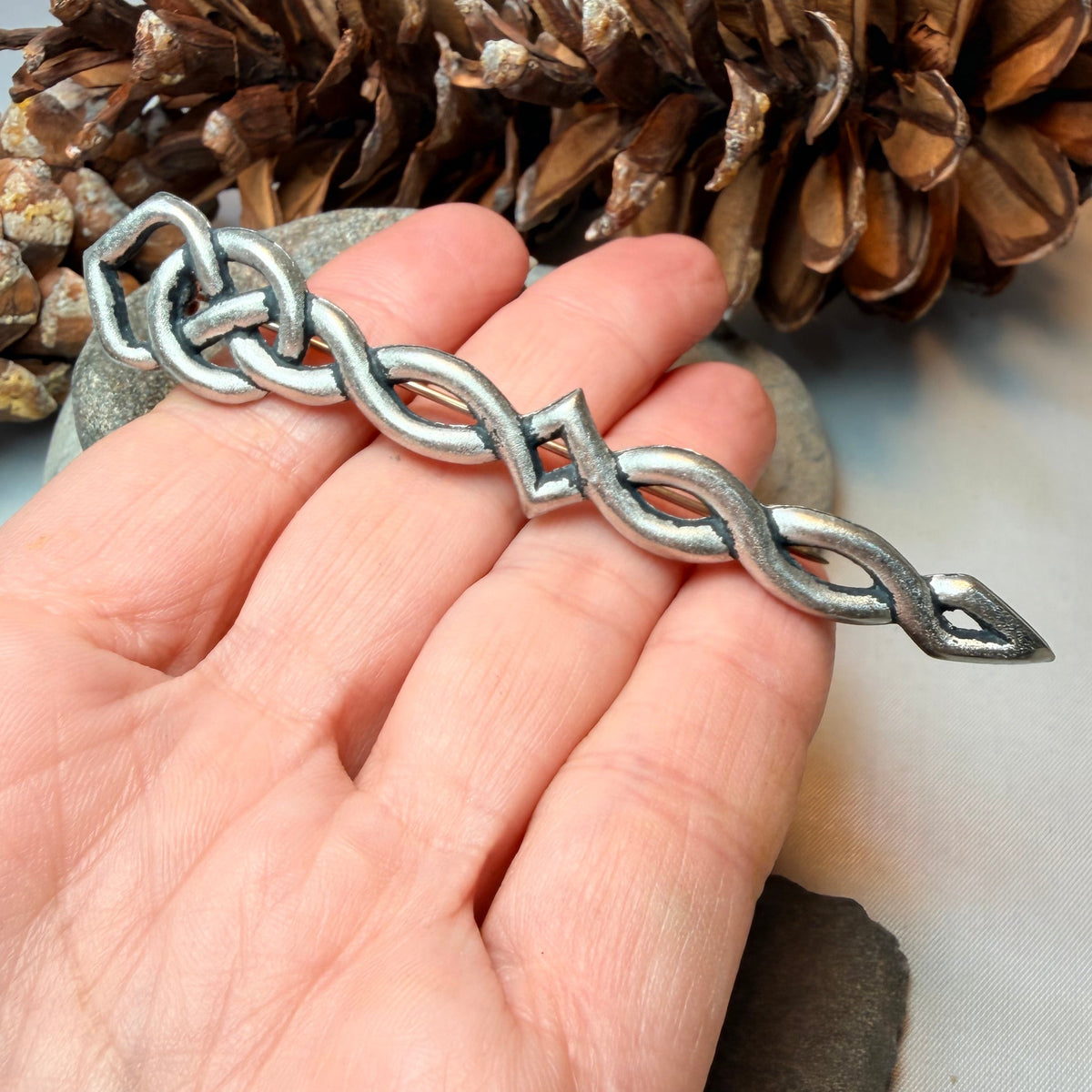 Celtic Force Kilt Pewter Kilt Pin - Handmade in Scotland