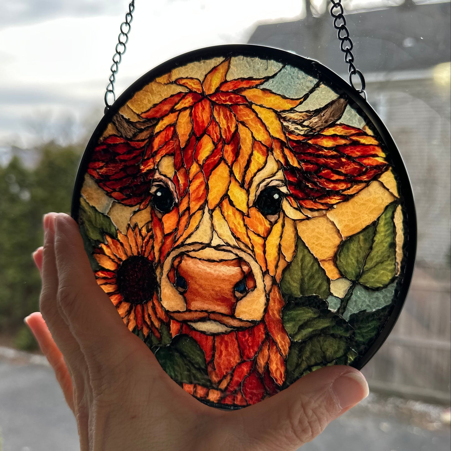 Sweet Highland Cow Suncatcher