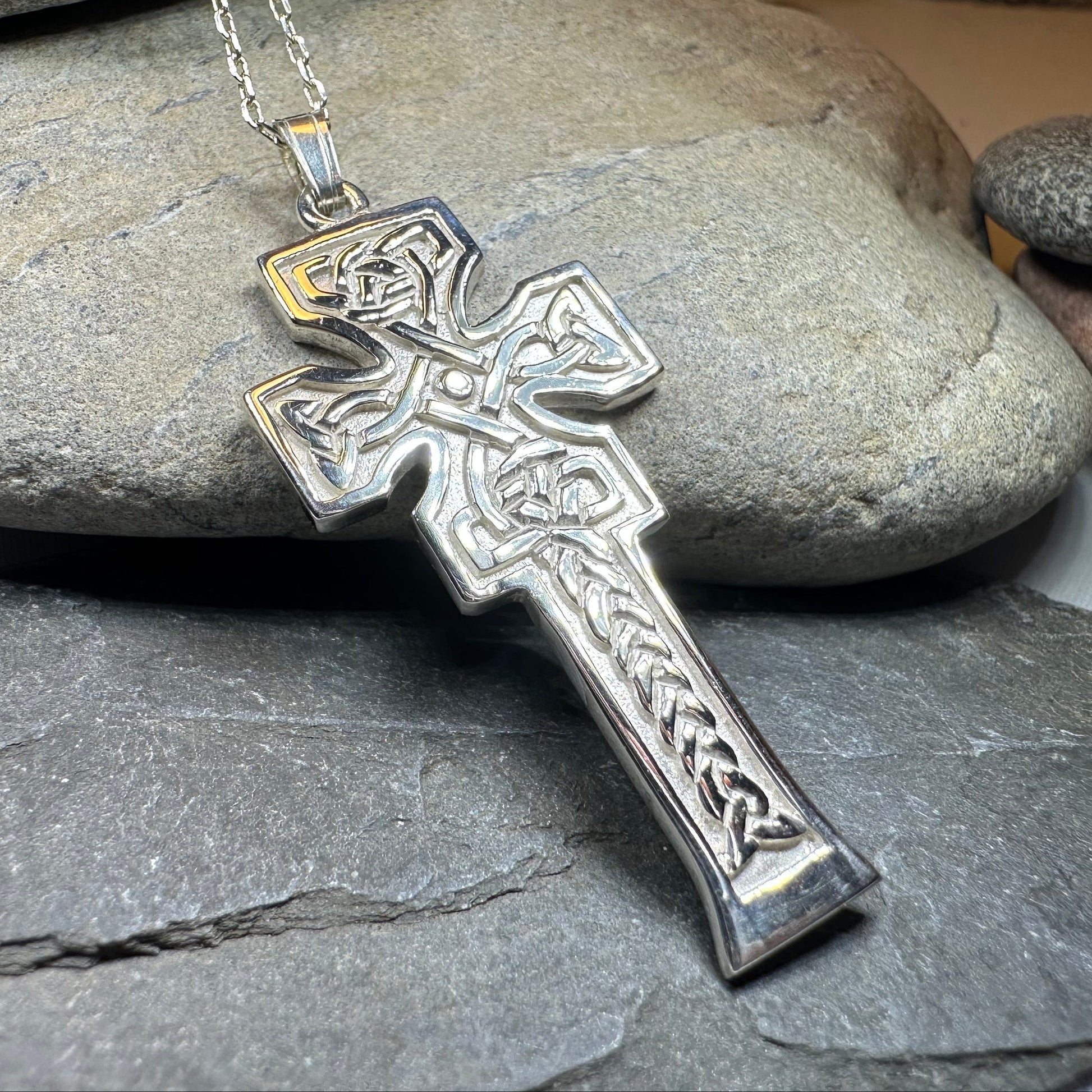 Mura Scottish Celtic Cross Necklace - Handmade in Scotland — view 2