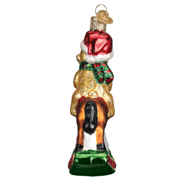 Rocking Horse Teddy Baby's First Christmas Ornament