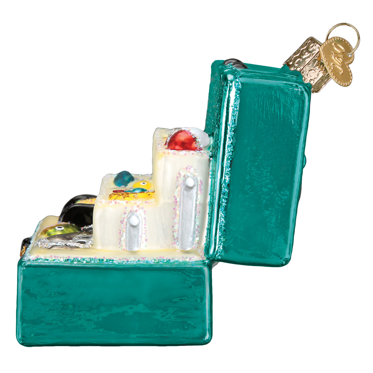 Fishing Tackle Box Ornament - Handblown Glass