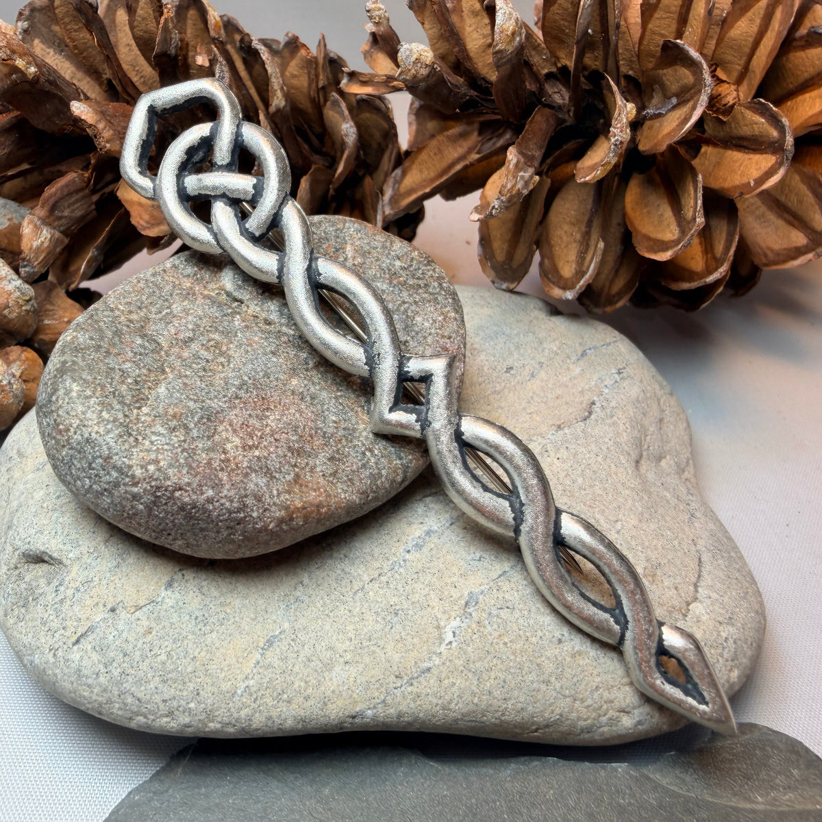 Celtic Force Kilt Pewter Kilt Pin - Handmade in Scotland