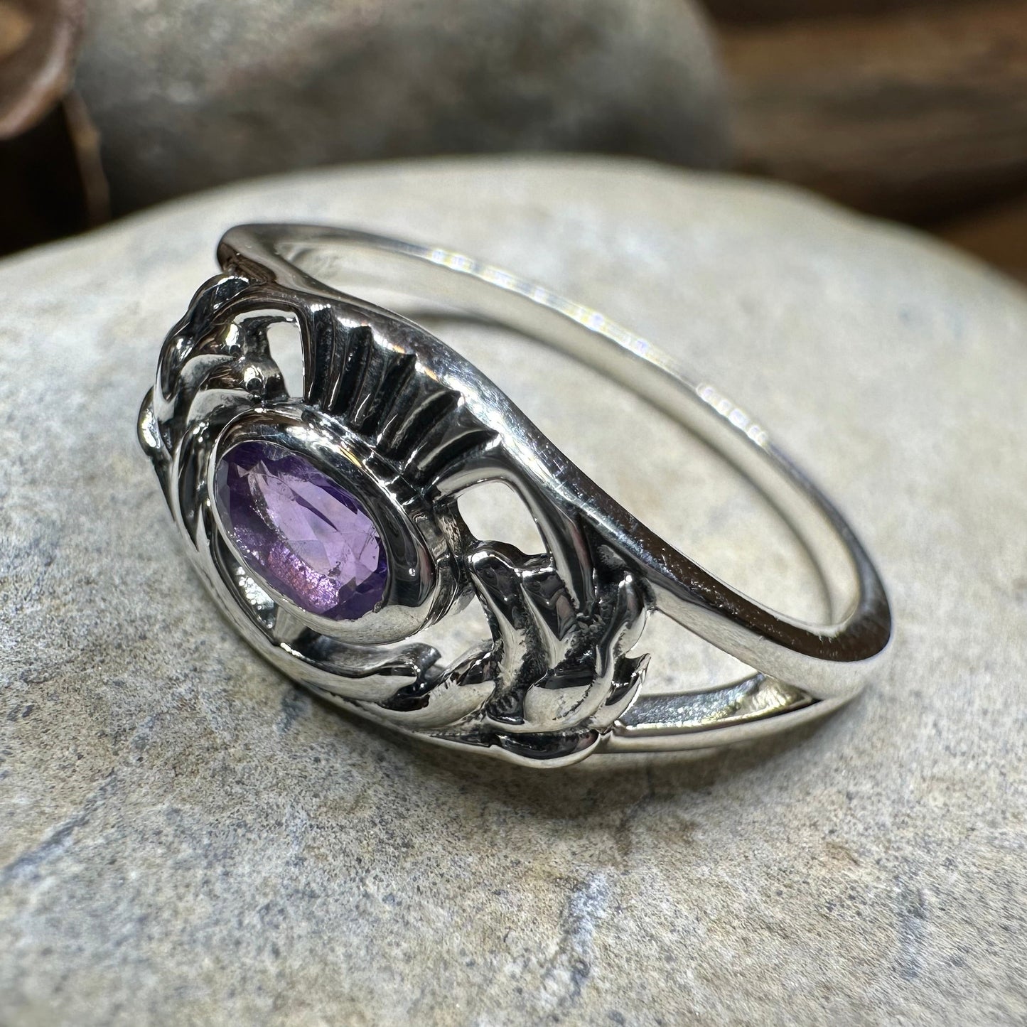 Sassenach Thistle Ring — view 6