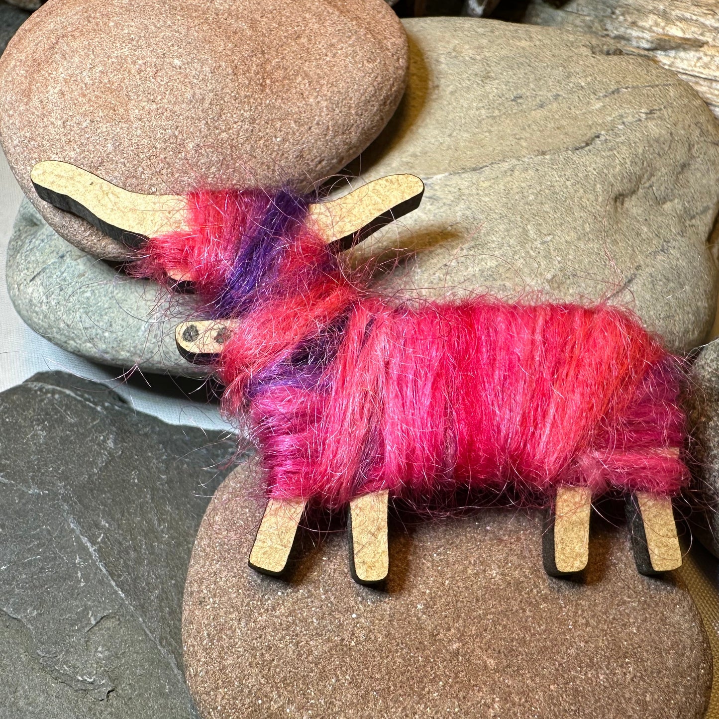 Scottish Highland Cow Scatter Pin - Handmade in Scotland
