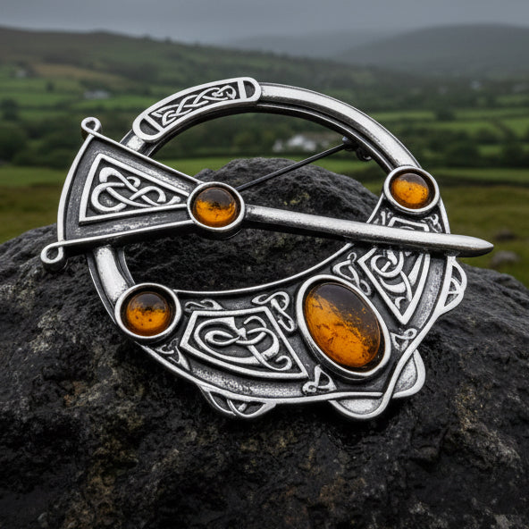 Lochdaw Celtic Penannular Brooch - Handmade in Scotland