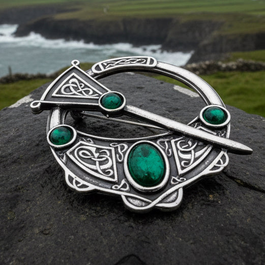 Lochdaw Celtic Penannular Brooch - Handmade in Scotland