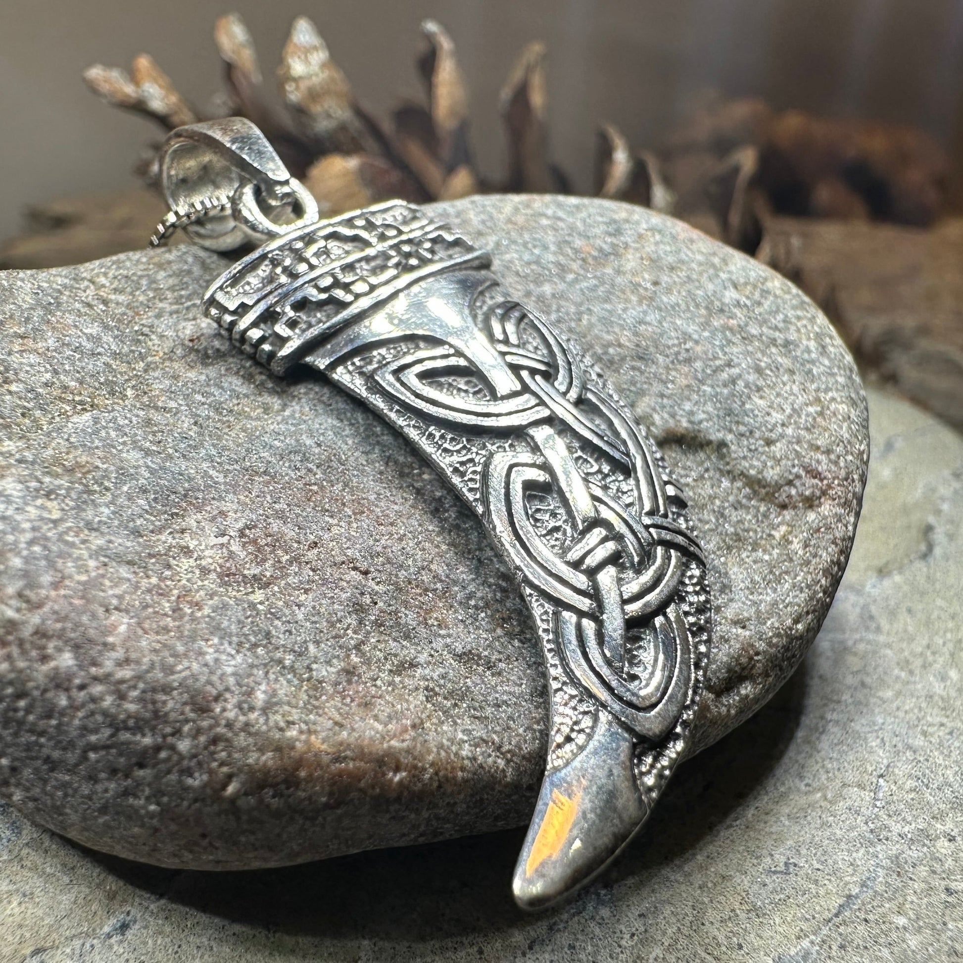Celtic Wolf Claw Necklace — view 6