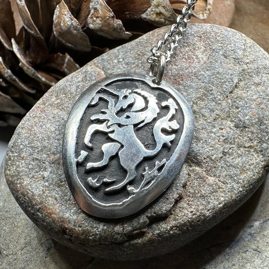 Unicorn of Scotland Pewter Necklace