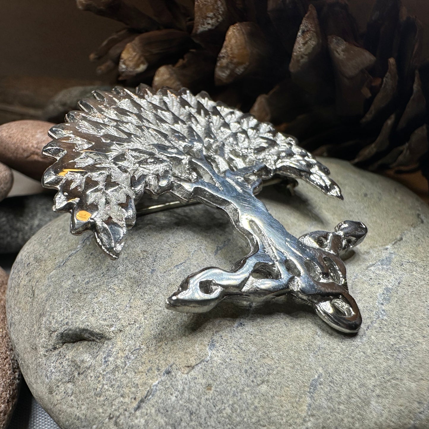Scottish Tree of Life Brooch - Handmade in Scotland — view 7