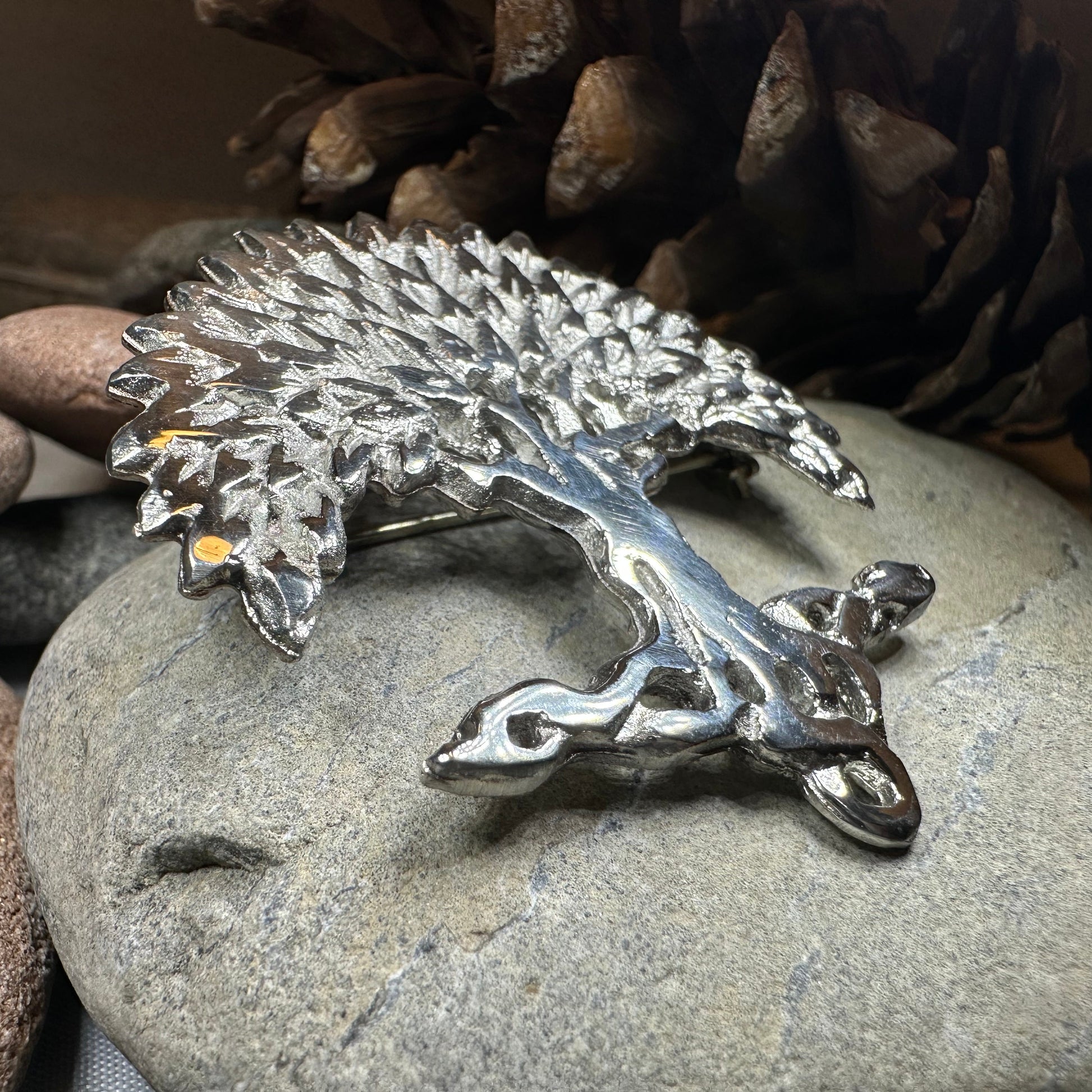 Scottish Tree of Life Brooch - Handmade in Scotland — view 7