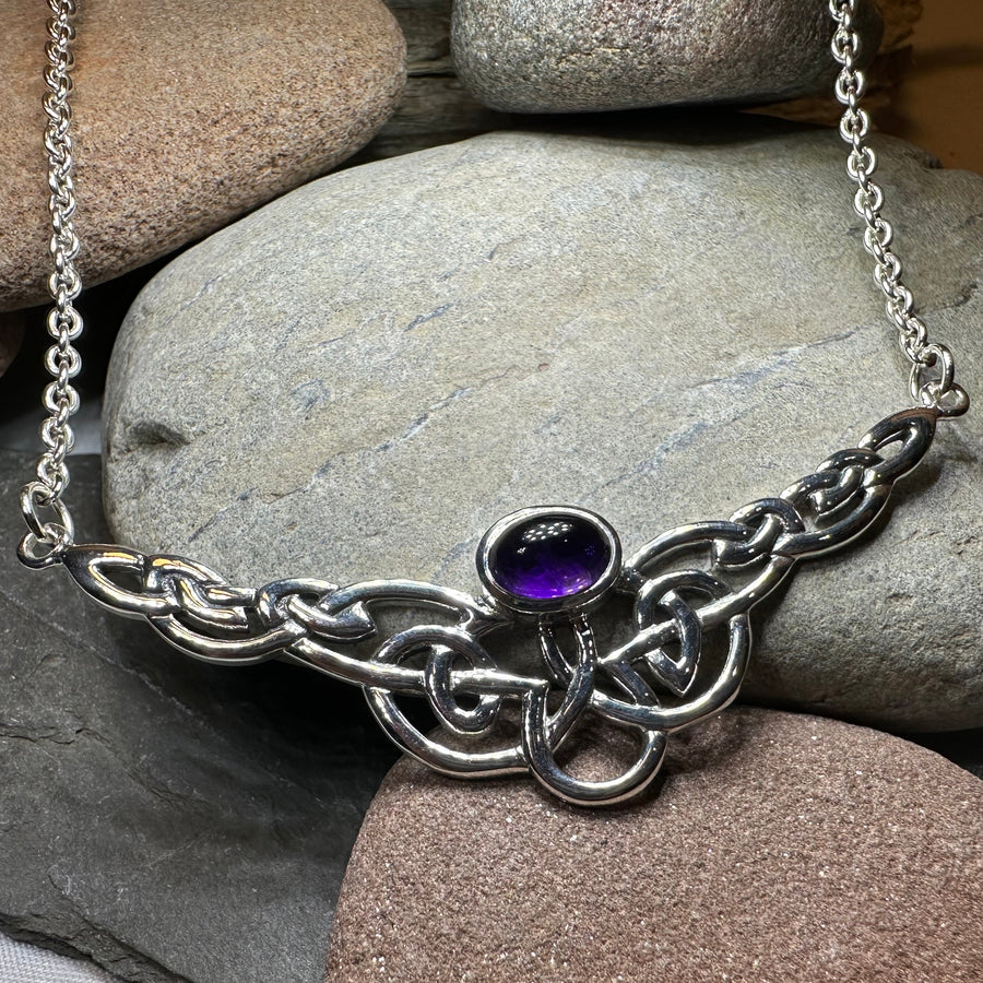 Helen Celtic Knot Necklace in Sterling Silver