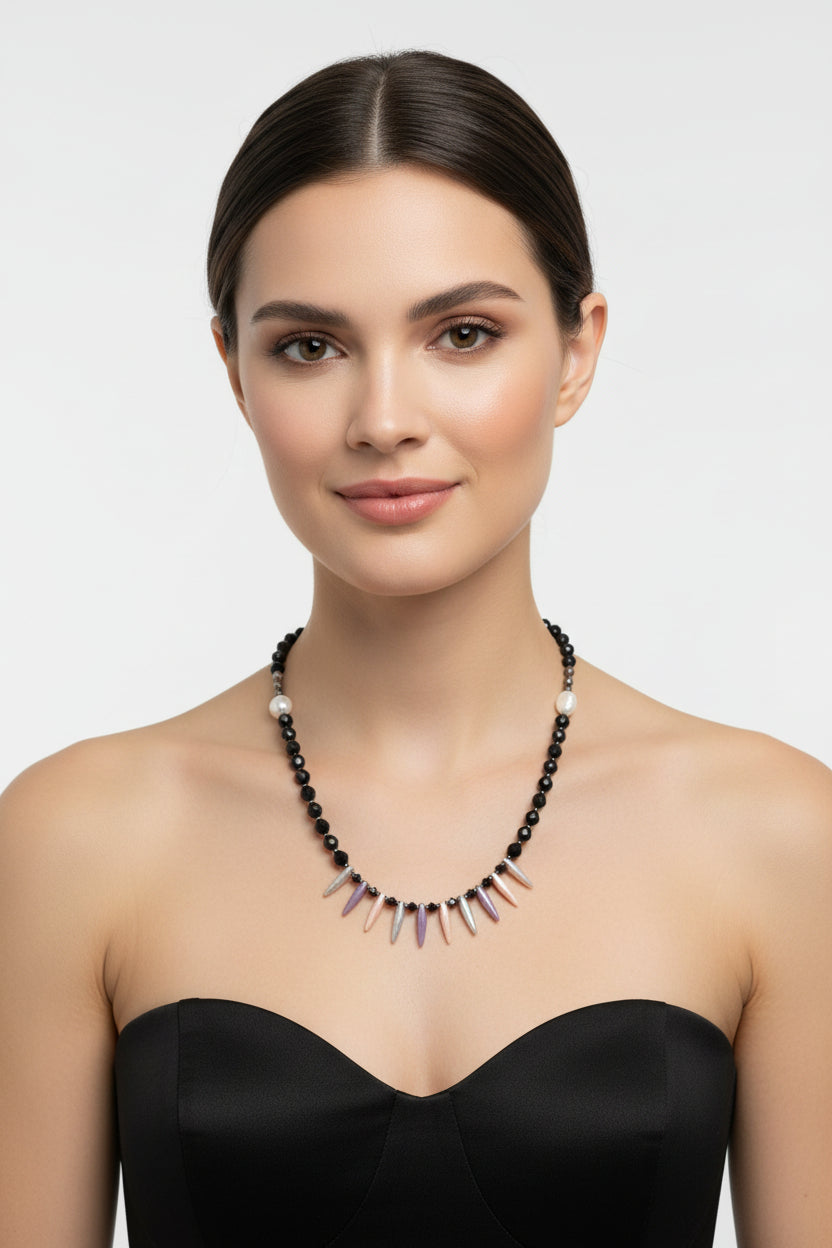 Highland Nightfall Crystal Necklace