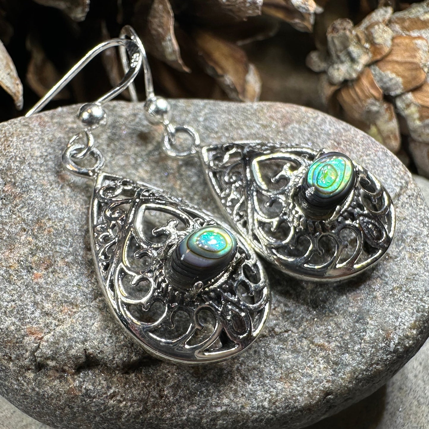 Alby Celtic Raindrop Earrings — view 3