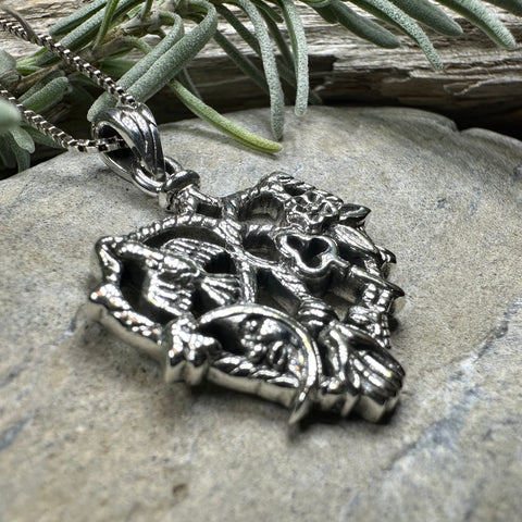 Load image into Gallery viewer, Heart Italian Cimaruta Pendant

