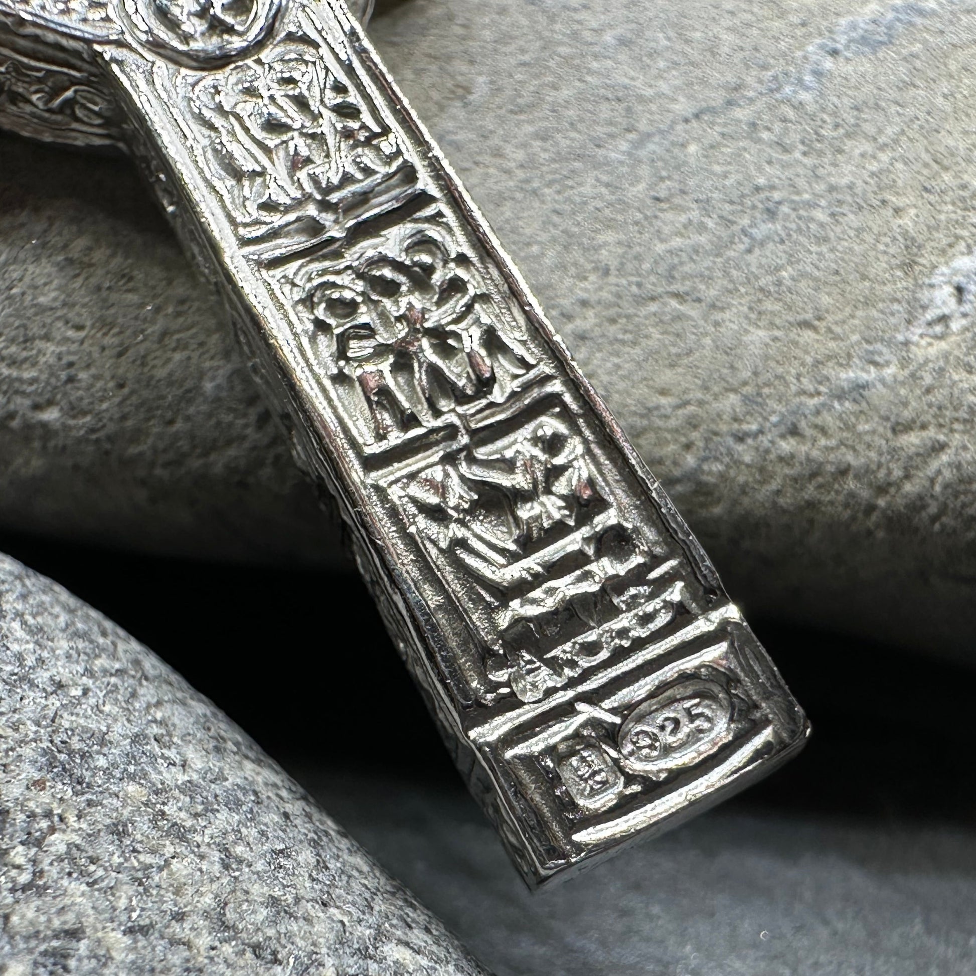 Artisan Irish Clonmacnoise Cross Necklace - Made in Ireland — view 9