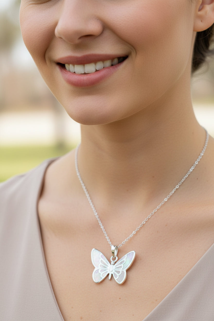 Courtney Butterfly Necklace — view 2