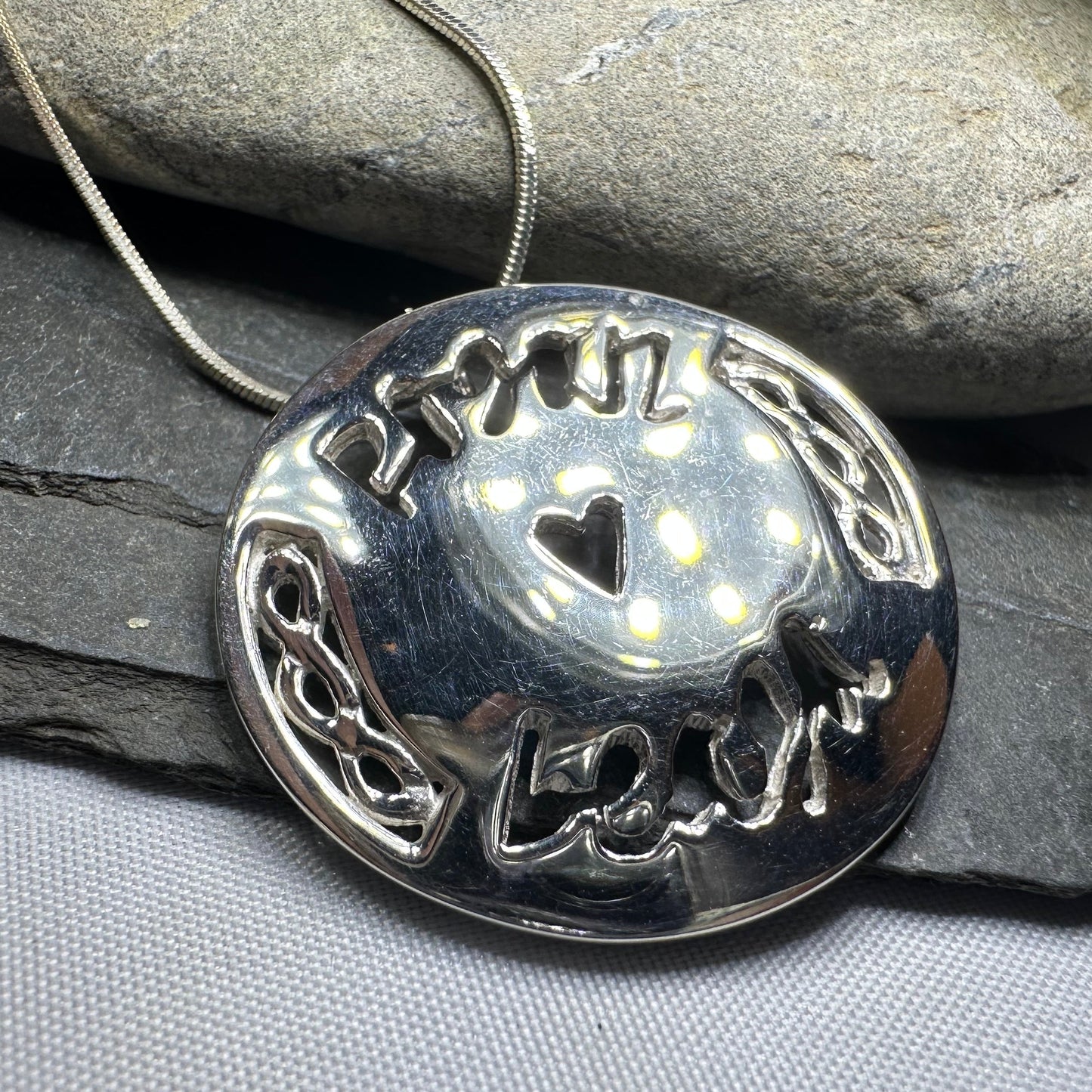 Scottish Gaelic "Little Kisses" Necklace - Handmade in Scotland — view 5