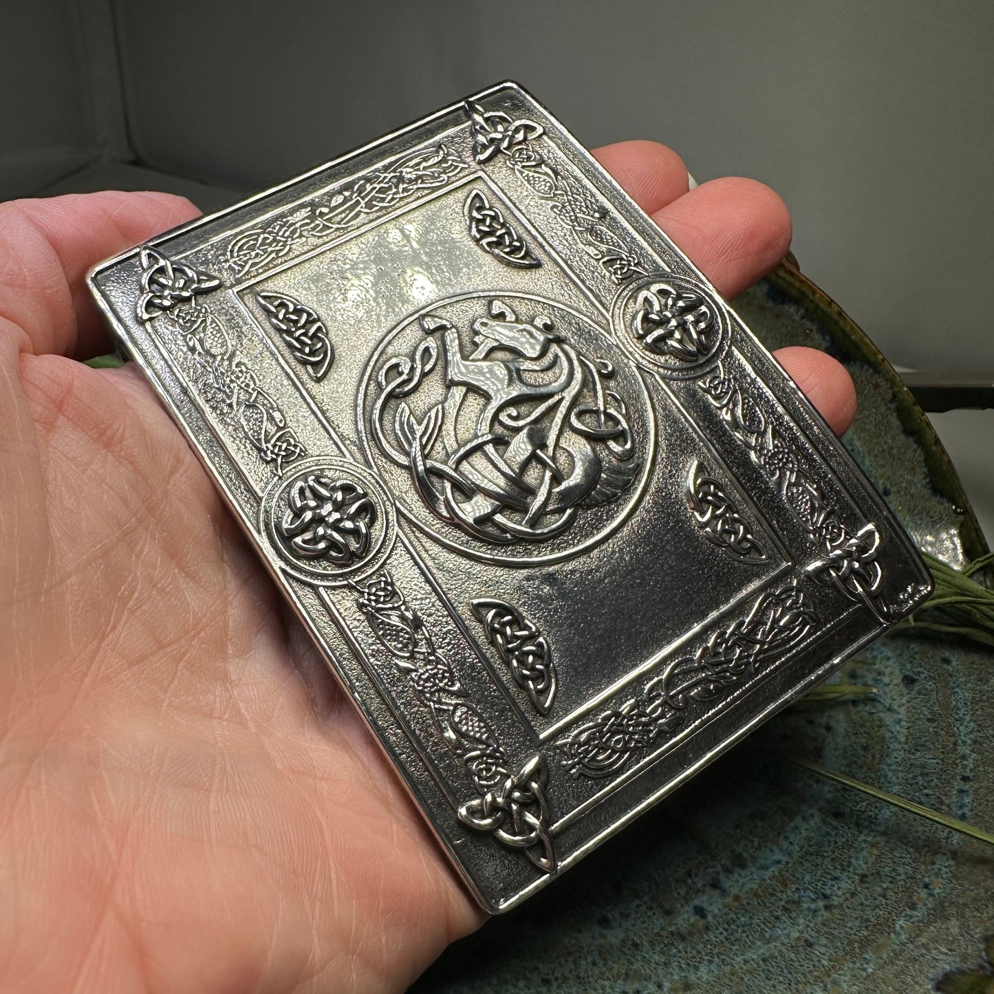 Kelpie Celtic Kilt Belt Buckle - Handmade in Scotland