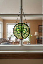 Load image into Gallery viewer, Trinity Knot Shamrock Stained Glass Gift
