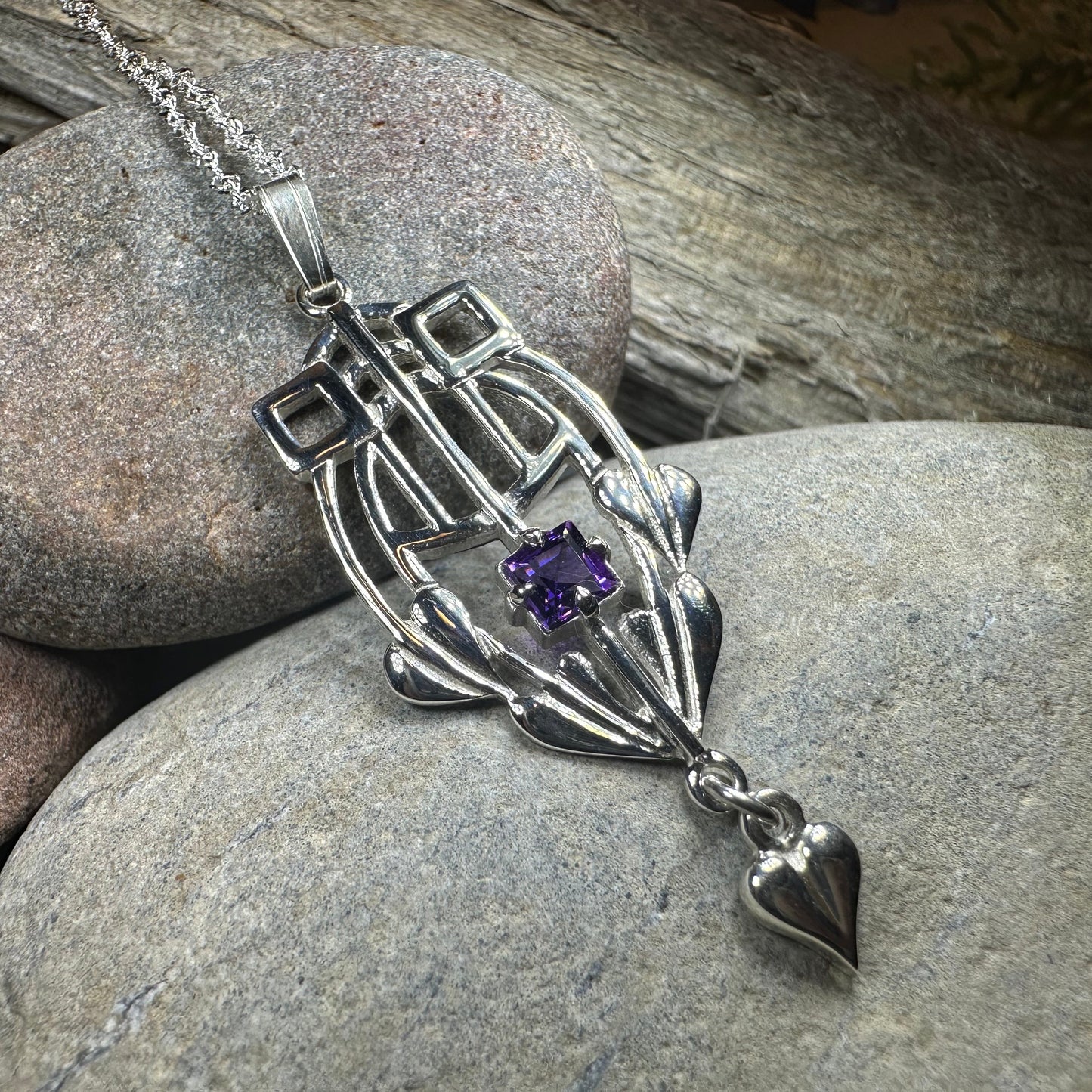 Scottish Mackintosh Thistle Necklace - Handmade in Scotland — view 10